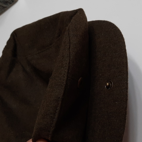 NWT CHARTER CLUB OLIVE flat snap cap No size - Picture 9 of 14